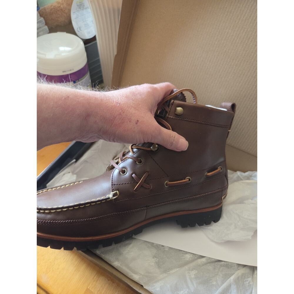 Polo Ralph Lauren Ranger Country Mid Boot Leather Sz 10 - Picture 4 of 8